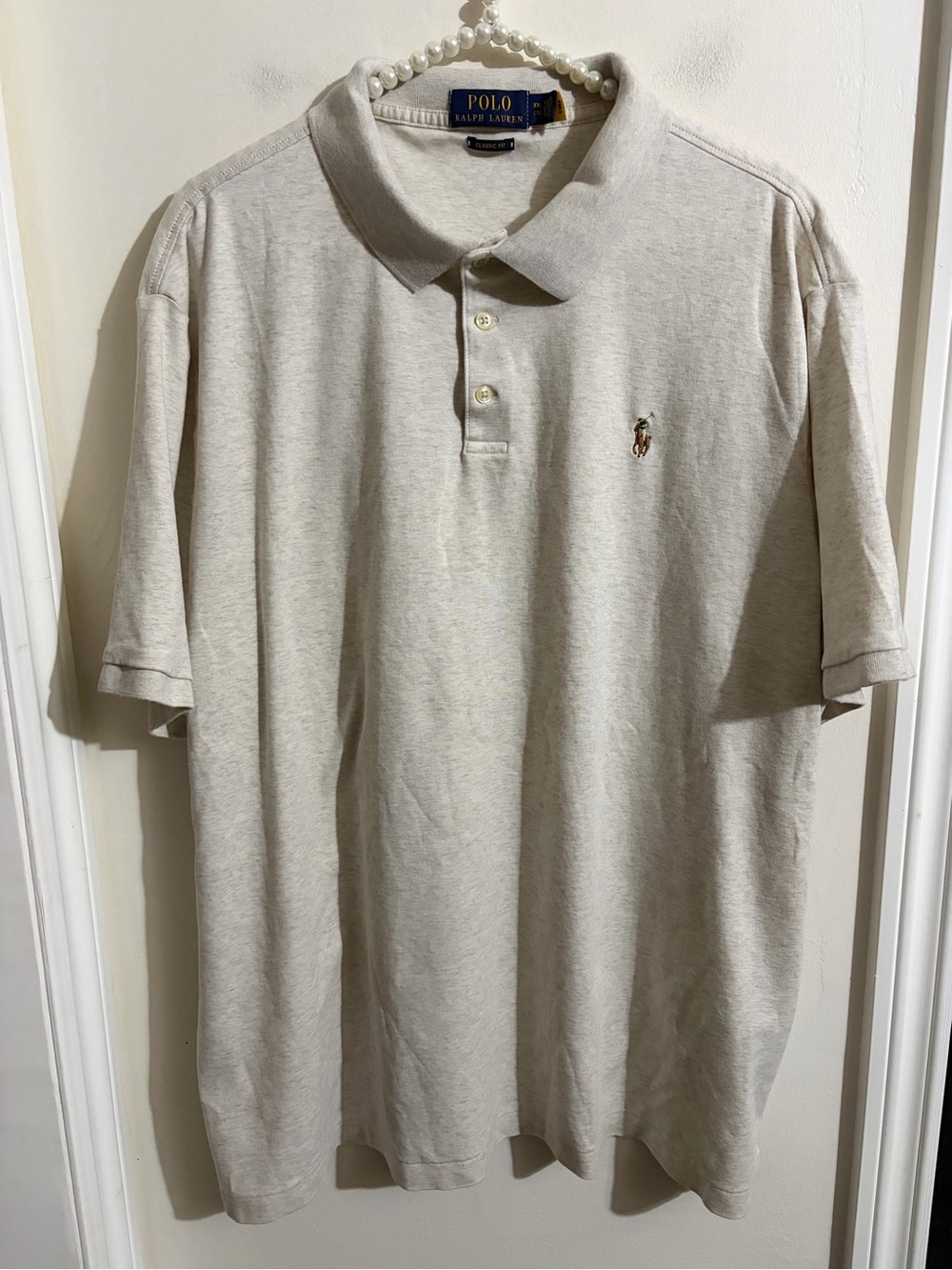 Polo by Ralph Lauren Beige Short-Sleeve Classic Polo